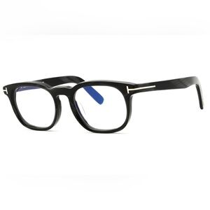 Tom Ford Eyeglasses FT5930-D-B 063 Black Horn/Clear Blue Light Block 52mm